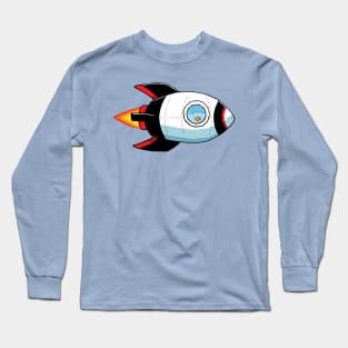 Goldfish Rocket ship Long Sleeve T-Shirt